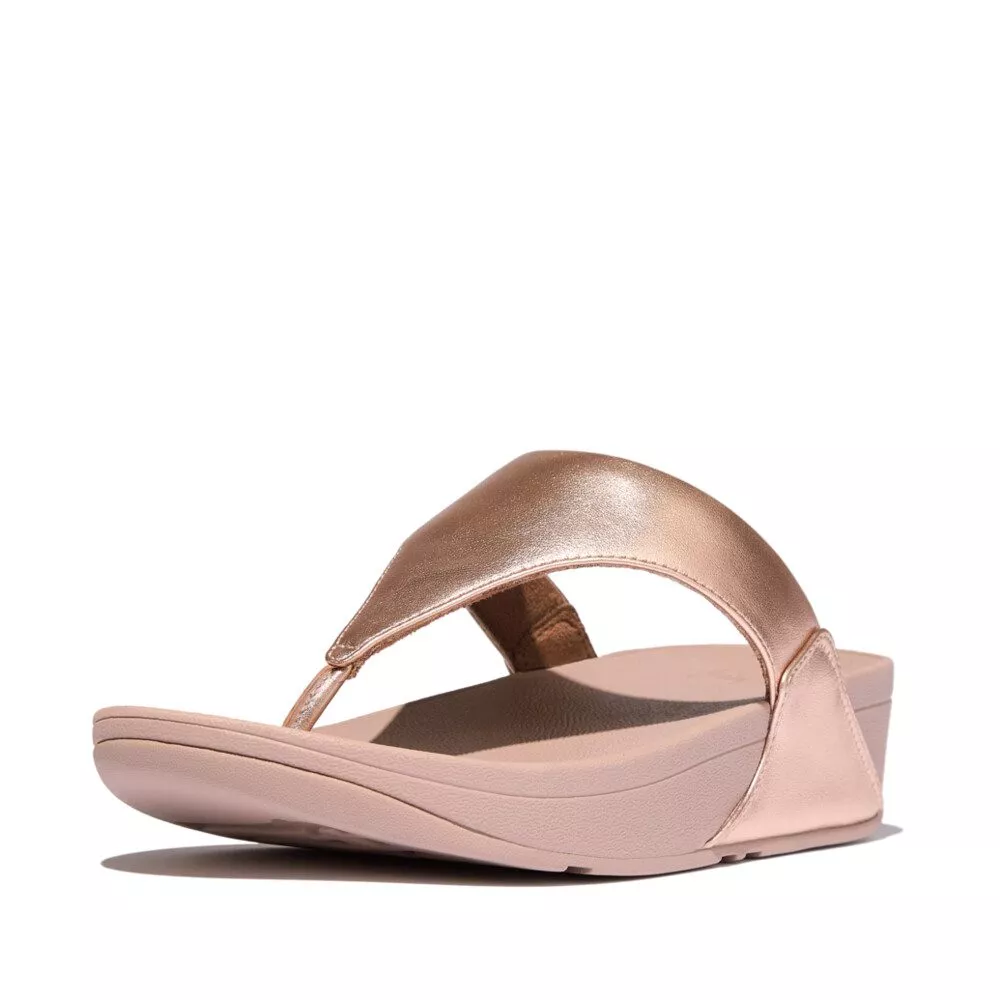 I88-323 | FitFlop Lulu Toe-Post Sandals כפכפי אצבע לנשים בצבע רוז גולד