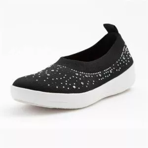 נעלי בלרינה אוברניט אומברה קריסטל שחור DV4-001 | FITFLOP