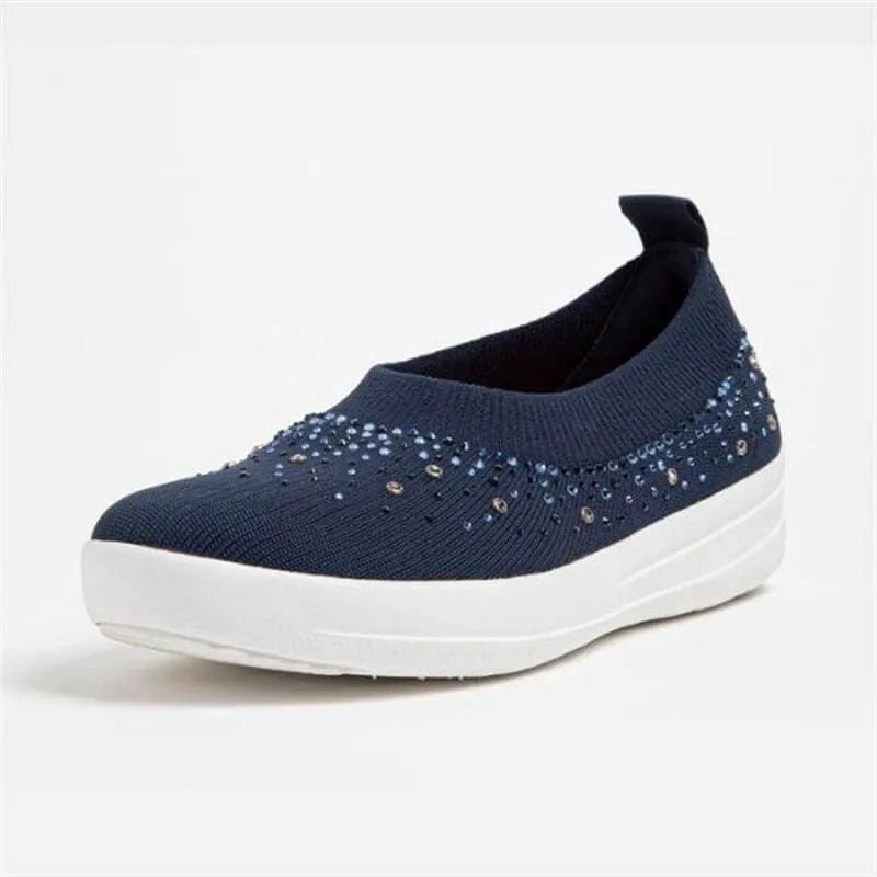 נעלי בלרינה אוברניט אומברה קריסטל כחול DV4-399 | FITFLOP