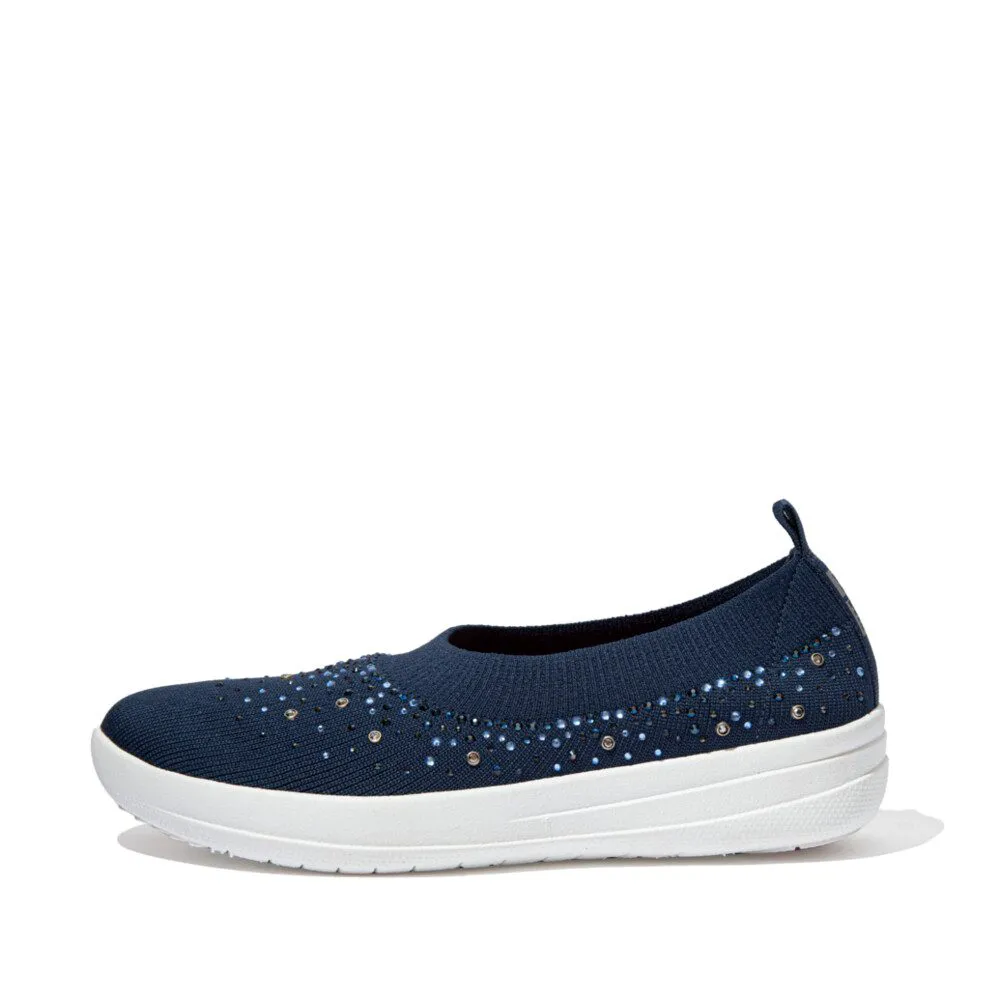 נעלי בלרינה אוברניט אומברה קריסטל כחול DV4-399 | FITFLOP – תמונה 3