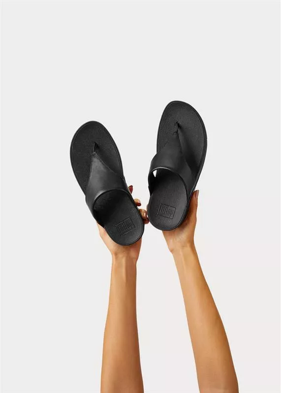 I88-001 | FitFlop Lulu Toe-Post Sandals כפכפי אצבע לנשים בצבע שחור – תמונה 6