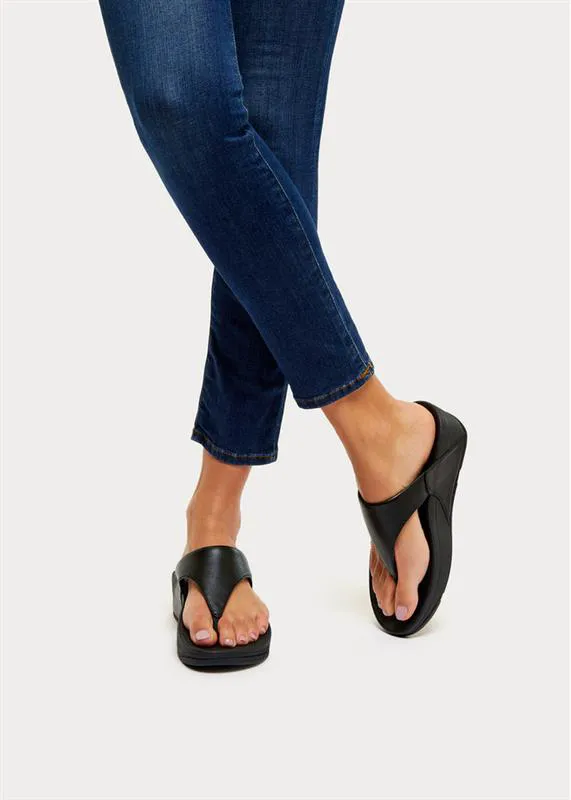 I88-001 | FitFlop Lulu Toe-Post Sandals כפכפי אצבע לנשים בצבע שחור – תמונה 4