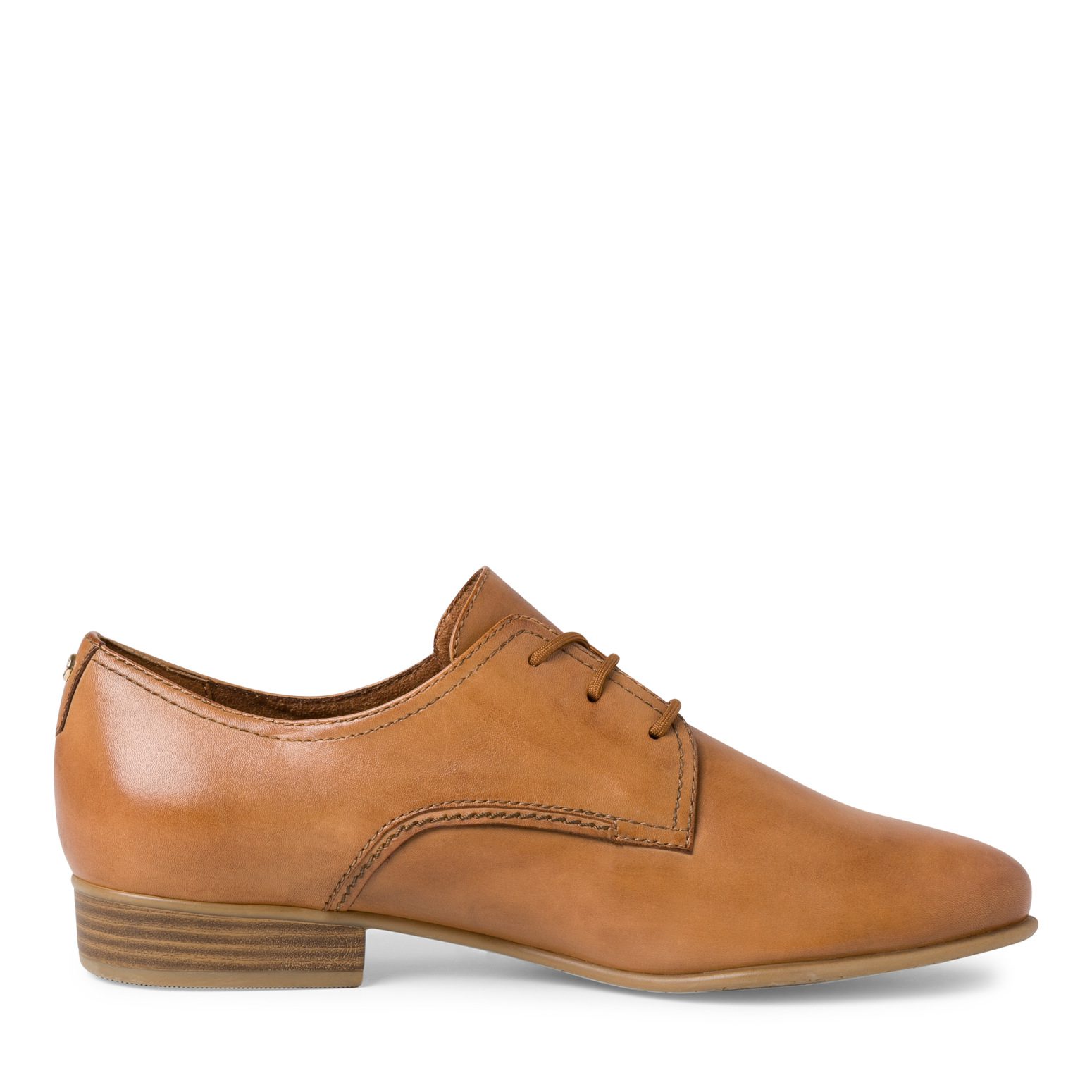 נעלי אוקספורד עור עם שרוכים / אגוז – תמונה 2