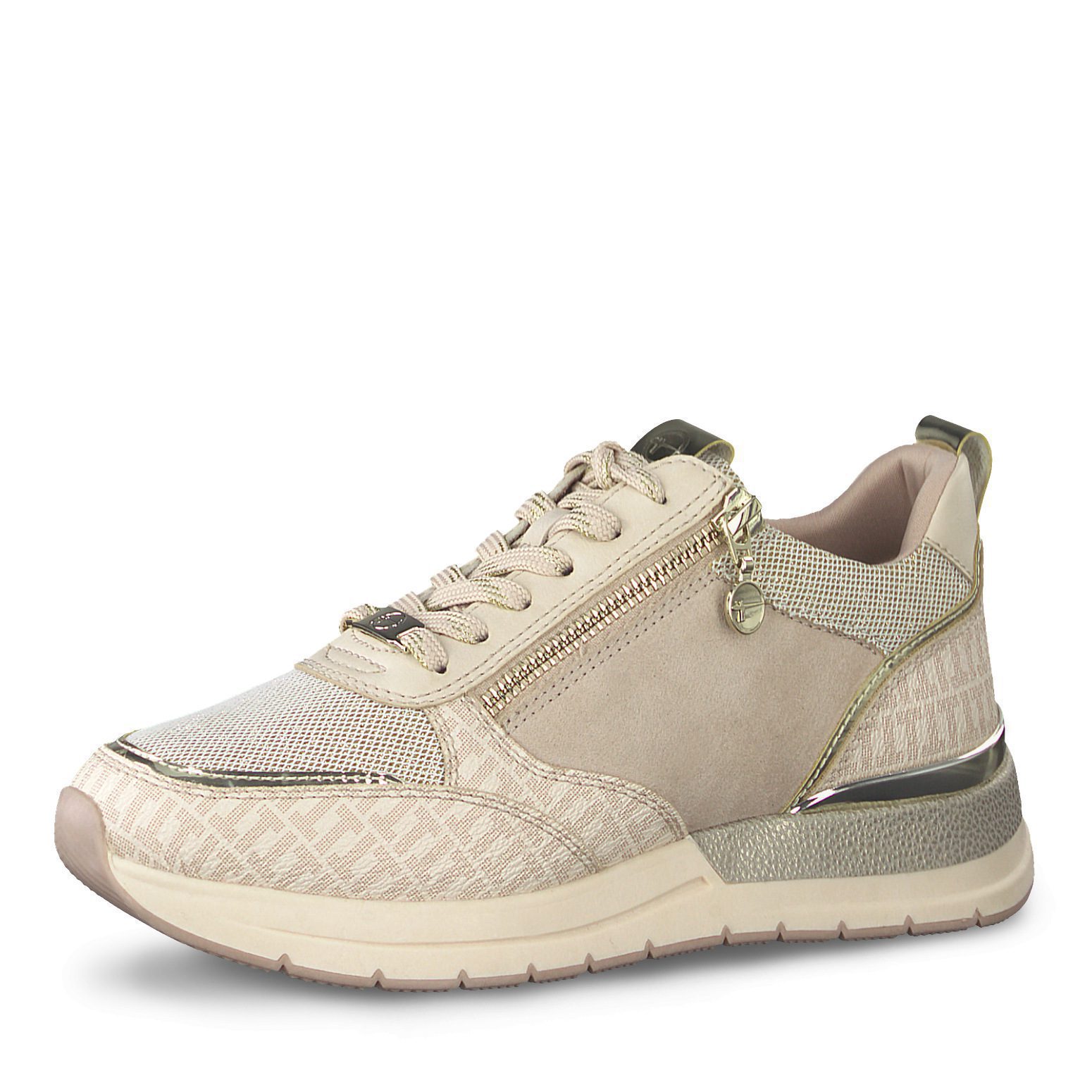 נעלי ספורט עם רוכסן - ורוד עתיק – תמונה 3