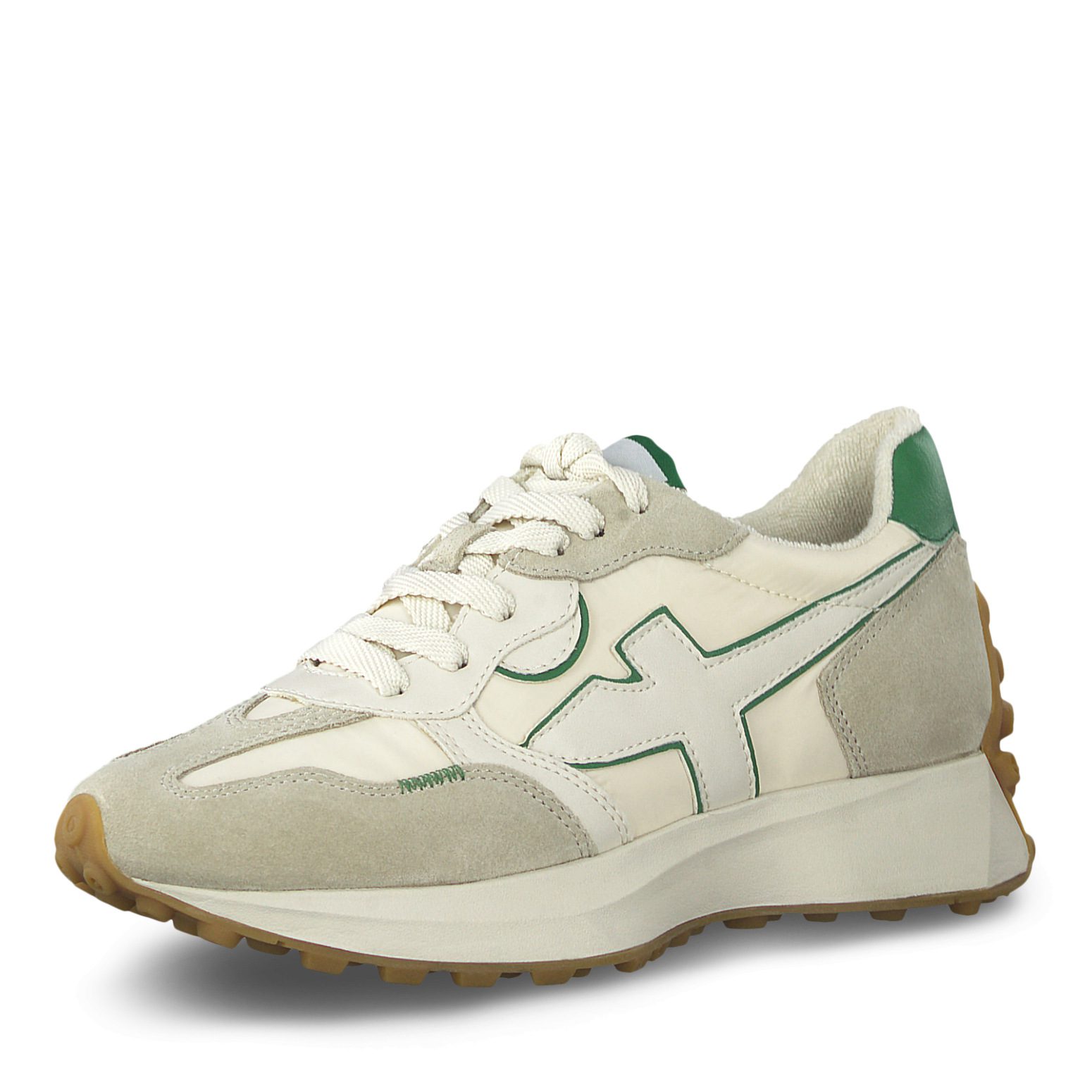 נעלי ספורט מעור / אפור ירוק – תמונה 3