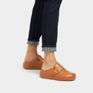 כפכף שוב מעור עם אבזם FitFlop | FK7-592