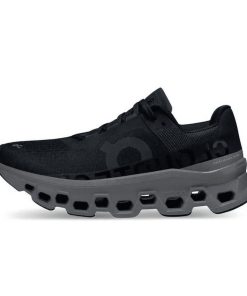 נעלי ריצה און קלאוד נשים שחור אפור Cloudmonster Black | Magnet