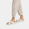 FW5-477 | FITFLOP כפכפי פ-מוד פלאט פורם קרוס סלייד קרם