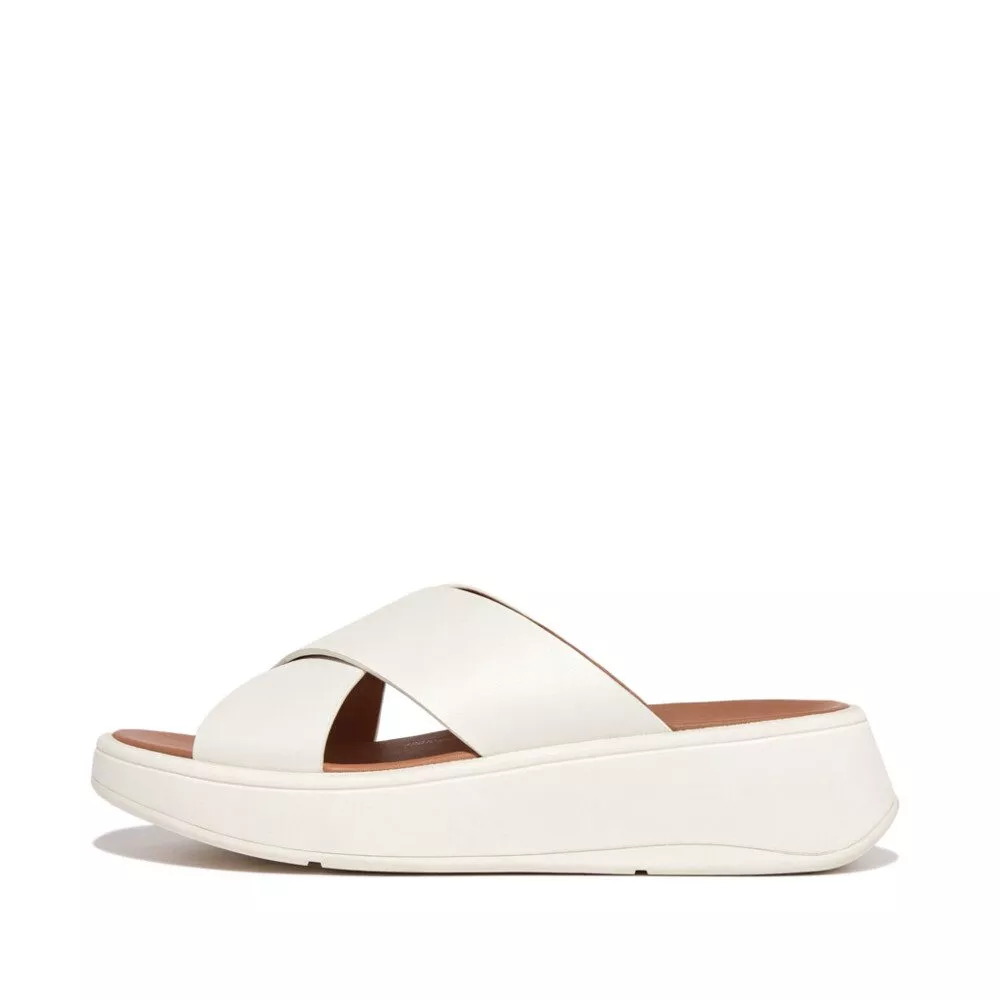 FW5-477 | FITFLOP כפכפי פ-מוד פלאט פורם קרוס סלייד קרם – תמונה 2