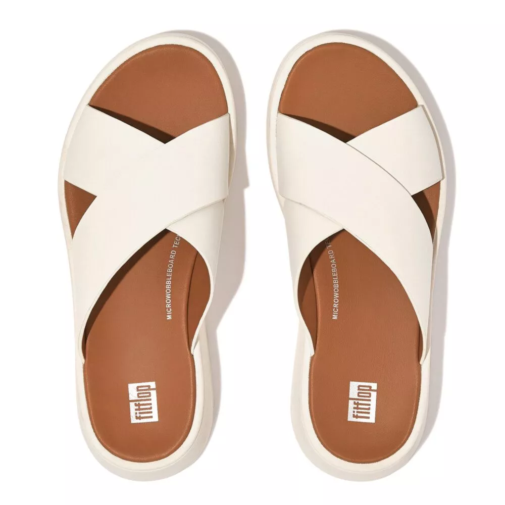 FW5-477 | FITFLOP כפכפי פ-מוד פלאט פורם קרוס סלייד קרם – תמונה 6