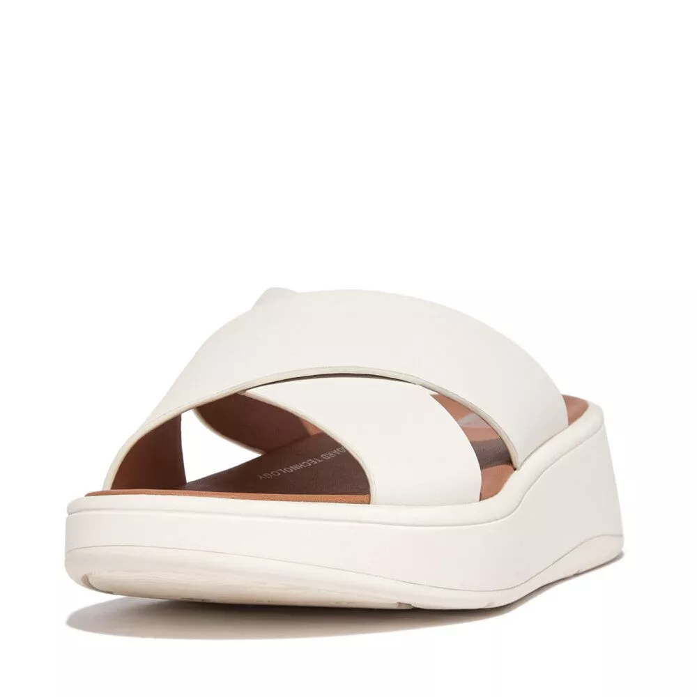 FW5-477 | FITFLOP כפכפי פ-מוד פלאט פורם קרוס סלייד קרם – תמונה 4
