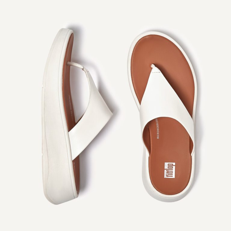⁦FitFlop | FW4-477  כפכפי פ-מוד פלאט פורם אצבע קרם⁩ – תמונה ⁦7⁩