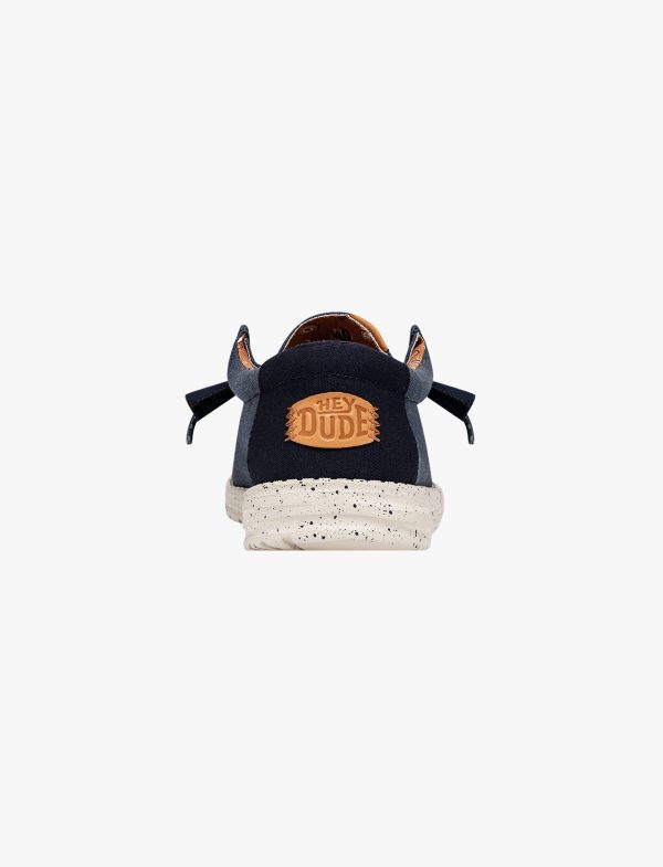 ⁦נעלי סליפ און לגבר נייבי WALLY WASHED CANVAS / Hey DUDE⁩ – תמונה ⁦6⁩