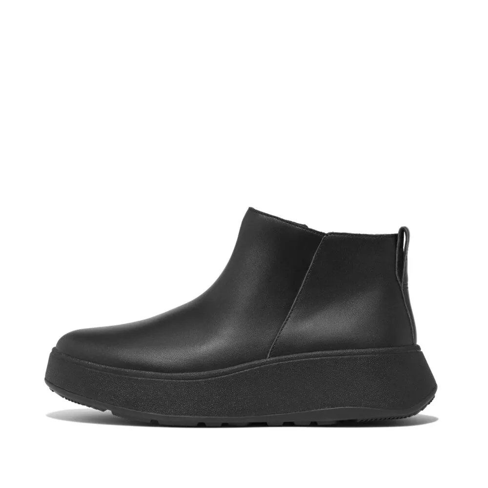 FitFlop | GM2-090 מגפי קרסול פ-מוד מעור שטוח עם רוכסן שחור – תמונה 2
