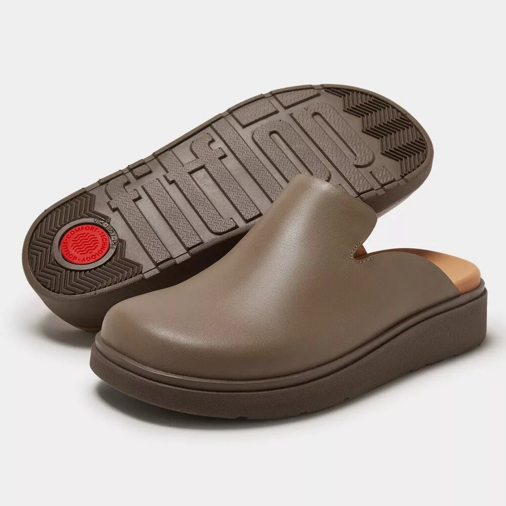 FitFlop | GK7-A76 כפכף פתוח מעור אפור – תמונה 5