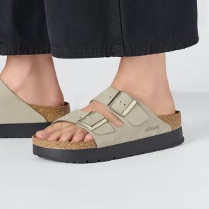 כפכפי בירקנשטוק פלטפורמה לנשים BIRKENSTOCK / Arizona Platform Eucalyptus