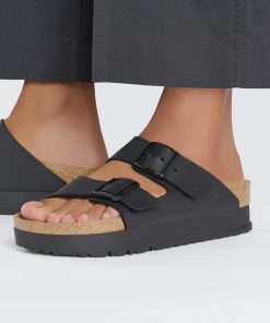 כפכפי בירקנשטוק פלטפורמה לנשים BIRKENSTOCK / Arizona Platform Black
