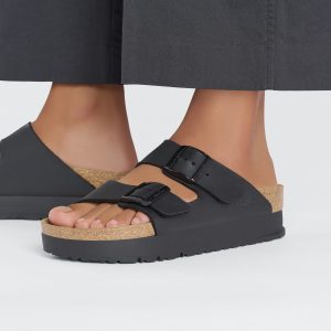 כפכפי בירקנשטוק פלטפורמה לנשים BIRKENSTOCK / Arizona Platform Black