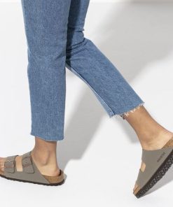 כפכפי בירקנשטוק לגבר BIRKENSTOCK / Arizona Nubuck Stone