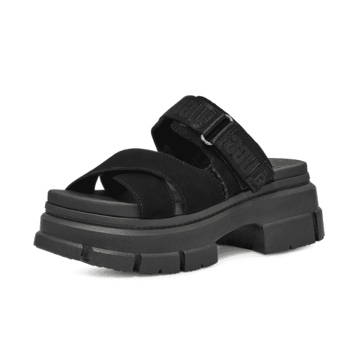 כפכפי נשים פלטפורמה UGG / Ashton Slide Black