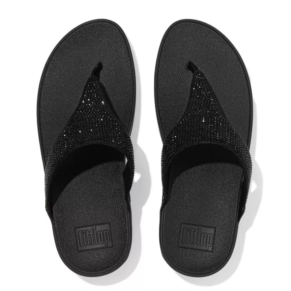 FitFlop Lulu Toe-Post Sandals | EC5-090 כפכפי אצבע לנשים בצבע שחור – תמונה 2