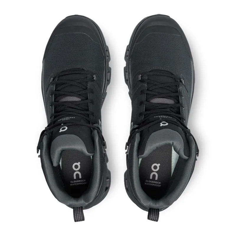 נעלי הליכה און קלאוד חסין מים לנשים Cloudrock 2 Waterproof Black | Eclipse – תמונה 5