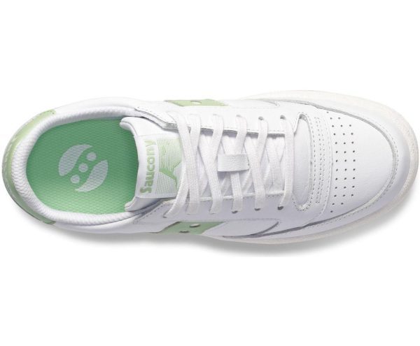 ⁦סניקרס נמוכות לנשים SAUCONY / JAZZ COURT WHITE/LIGHT GREEN⁩ – תמונה ⁦3⁩