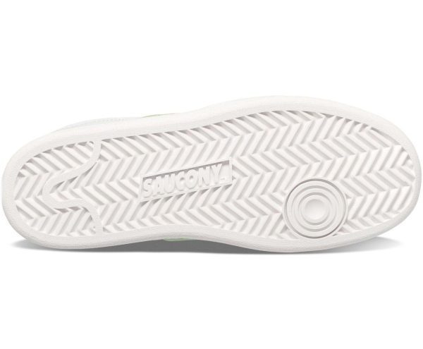 ⁦סניקרס נמוכות לנשים SAUCONY / JAZZ COURT WHITE/LIGHT GREEN⁩ – תמונה ⁦4⁩