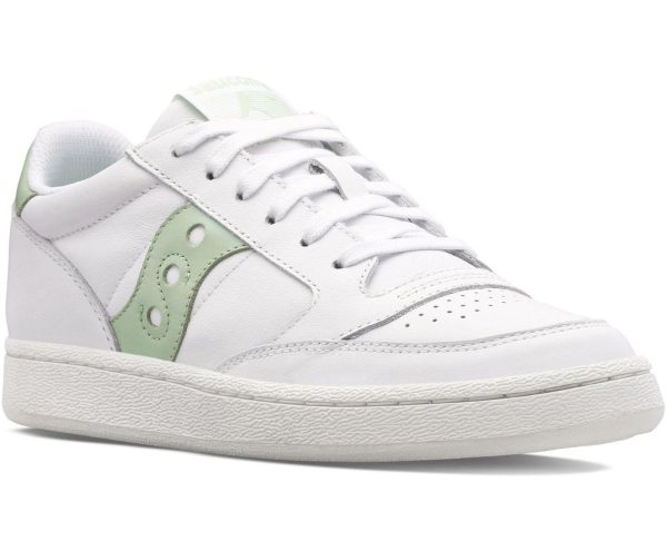 ⁦סניקרס נמוכות לנשים SAUCONY / JAZZ COURT WHITE/LIGHT GREEN⁩ – תמונה ⁦2⁩