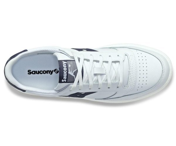 ⁦סניקרס נמוכות לגבר SAUCONY / JAZZ COURT WHITE/NAVY⁩ – תמונה ⁦4⁩