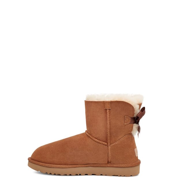 מגפי נשים חום UGG /  Mini Bailey Bow II