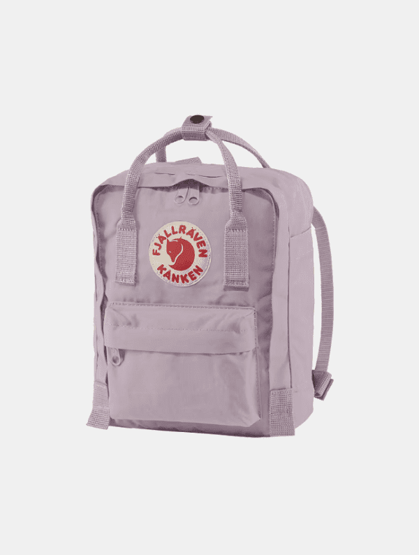 ⁦Fjallraven Kanken Mini - תיק גב קאן קן קלאסי מיני בצבע לבנדר⁩ – תמונה ⁦2⁩