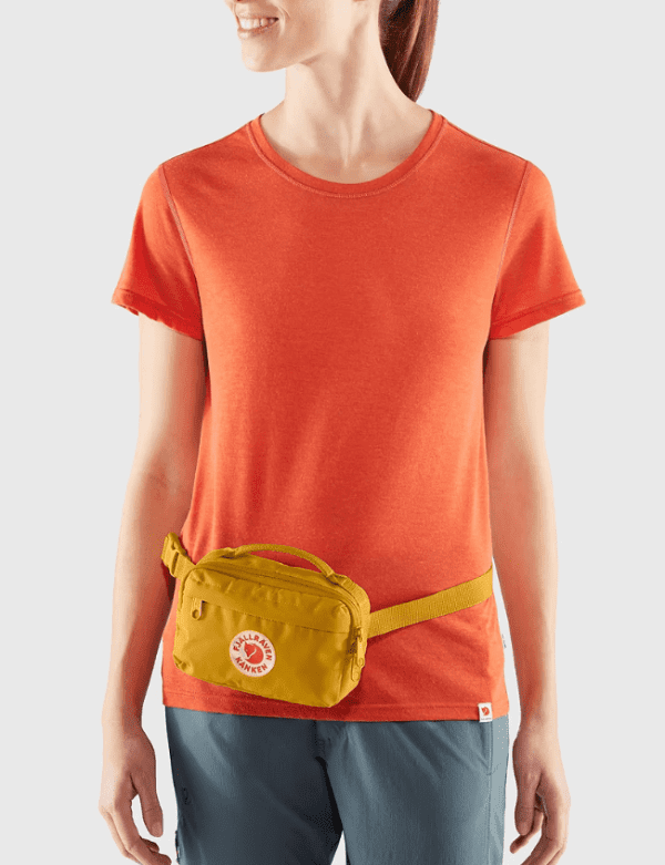 ⁦Fjallraven Kanken Hip Pack - מותנית/פאוץ קאן קן 2 ליטר בצבע ורוד⁩ – תמונה ⁦3⁩