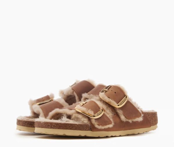 ⁦כפכפי בירקנשטוק עם פרווה לנשים BIRKENSTOCK / Arizona⁩ – תמונה ⁦2⁩