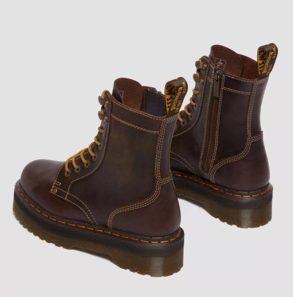 ⁦מגפוני פלטפורמה ג'יידון חום DR.MARTENS /  Jadon Arc⁩ – תמונה ⁦8⁩