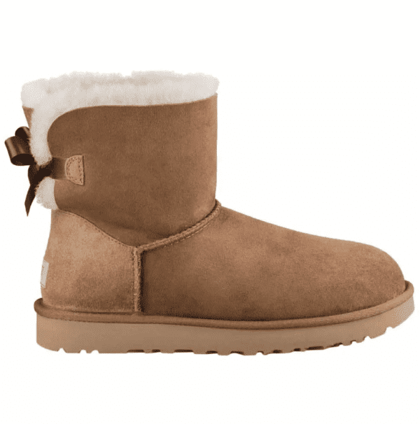 ⁦מגפי נשים חום בהיר UGG / Mini Bailey Bow II⁩ – תמונה ⁦2⁩