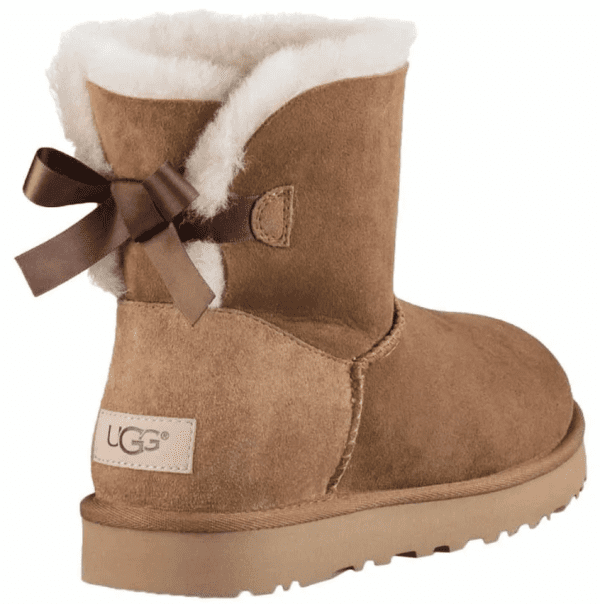 ⁦מגפי נשים חום בהיר UGG / Mini Bailey Bow II⁩ – תמונה ⁦3⁩