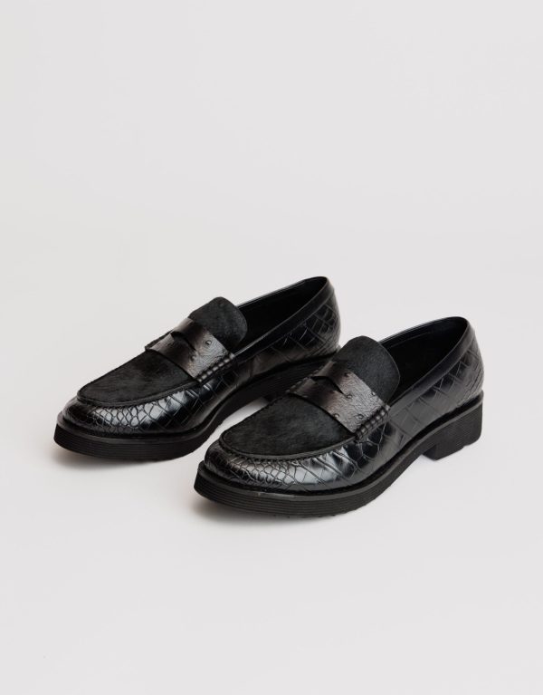 מוקסיני לנשים שחור Jeffrey Campbell /  Lenna-F