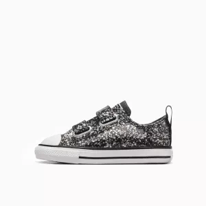 סניקרס קנבס נמוכות תינוקות פחם  CONVERSE /  CTAS 2V OX
