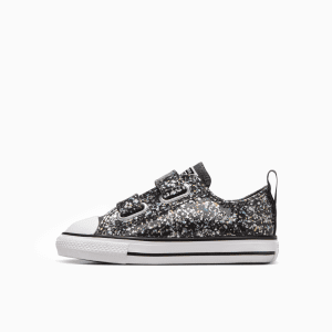 סניקרס קנבס נמוכות תינוקות פחם  CONVERSE /  CTAS 2V OX