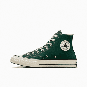 סניקרס קנבס גבוהות לגבר ירוק  CONVERSE /  CHUCK 70 HI