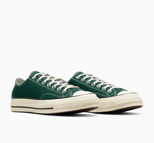 ⁦סניקרס קנבס נמוכות לגבר ירוק  CONVERSE /  CHUCK 70 OX⁩ – תמונה ⁦3⁩