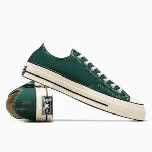סניקרס קנבס נמוכות לגבר ירוק  CONVERSE /  CHUCK 70 OX