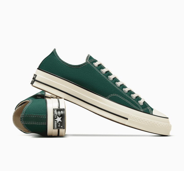 סניקרס קנבס נמוכות לגבר ירוק  CONVERSE /  CHUCK 70 OX