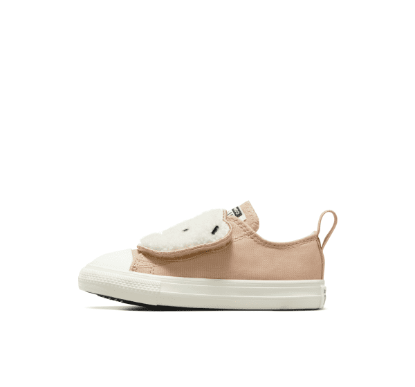 סניקרס קנבס נמוכות תינוקות בז' CONVERSE / CTAS ONE STRAP OX