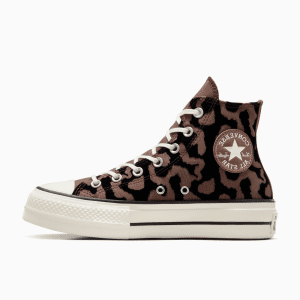 סניקרס קנבס גבוהות נשים שוקולד CONVERSE /  CTAS LIFT HI BEAR