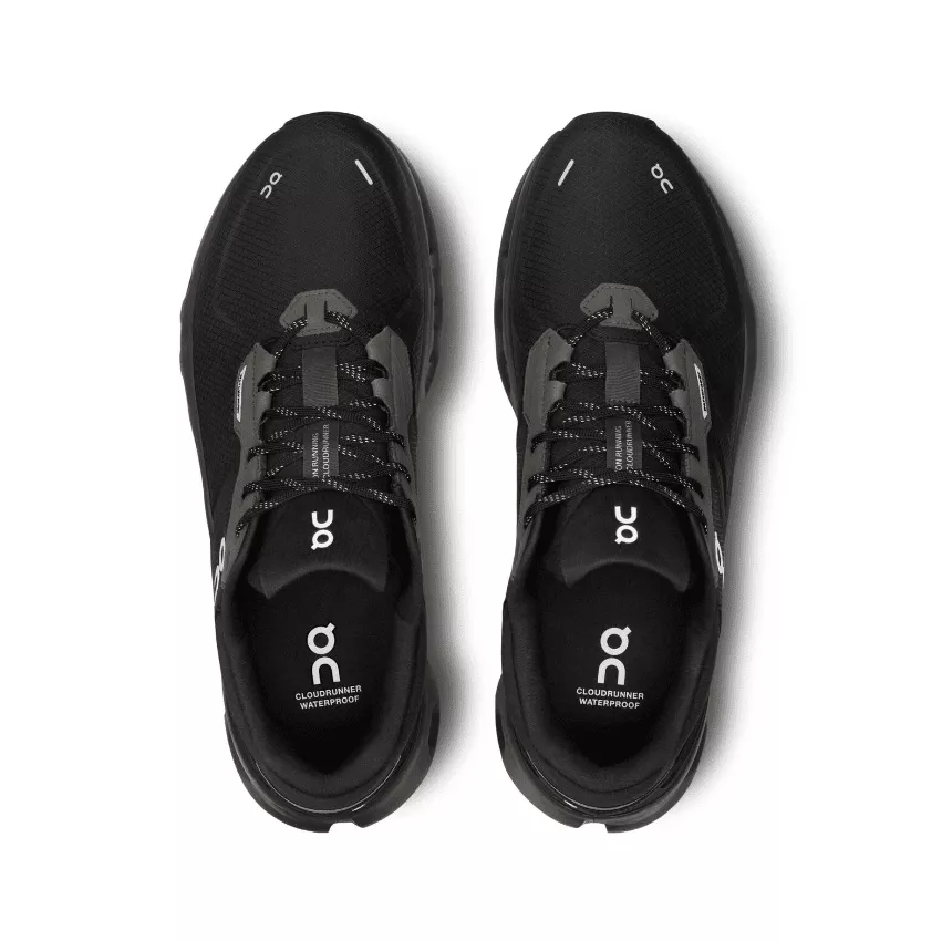 נעלי ריצה און קלאוד חסין מים נשים Cloudrunner 2 Magnet | Black – תמונה 2