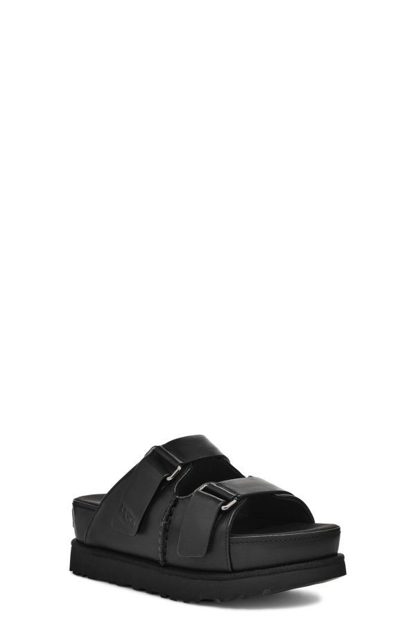 ⁦כפכפי נשים גולדנסטאר היי סלייד שחור UGG / Goldenstar Hi Slide⁩ – תמונה ⁦2⁩