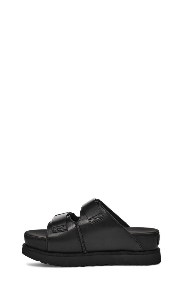 ⁦כפכפי נשים גולדנסטאר היי סלייד שחור UGG / Goldenstar Hi Slide⁩ – תמונה ⁦3⁩