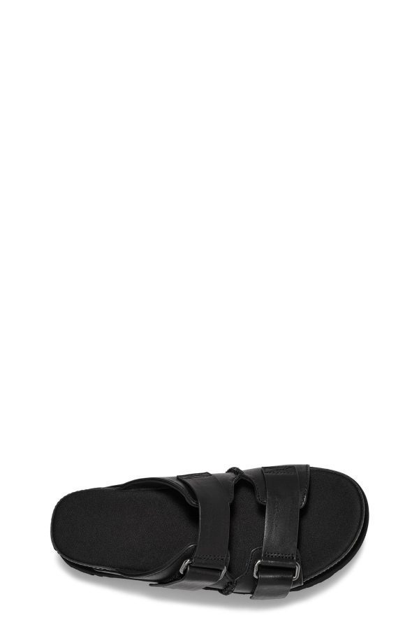 ⁦כפכפי נשים גולדנסטאר היי סלייד שחור UGG / Goldenstar Hi Slide⁩ – תמונה ⁦5⁩